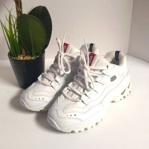 Sketchers Sport Womens Sneakers Size 8 White SN2250 Walking Training Athletic